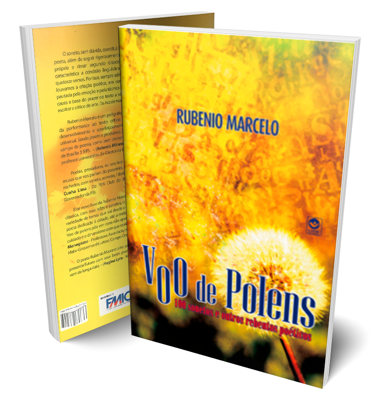 Capa de Voo de Polens – 100 Sonetos e Outros Rebentos Poéticos